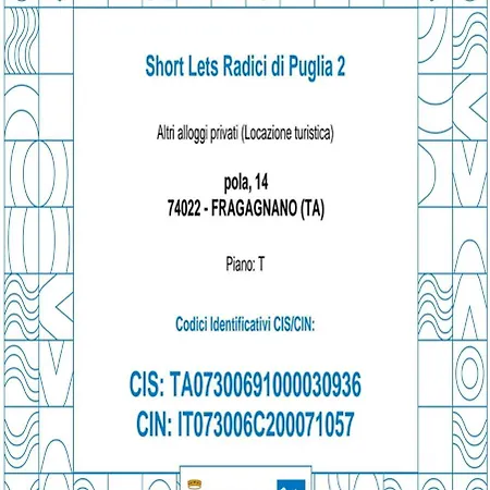 Short Lets Radici Di Puglia Apartment *